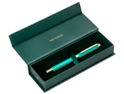 Roller belius wild west aluminium encre noire coloris vert dore boite design