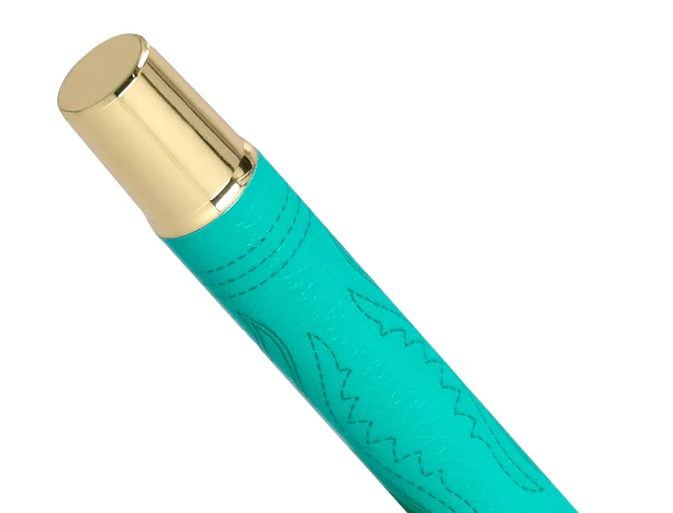 Roller belius wild west aluminium encre noire coloris vert dore boite design