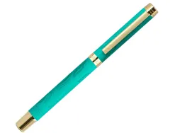 Roller belius wild west aluminium encre noire coloris vert dore boite design
