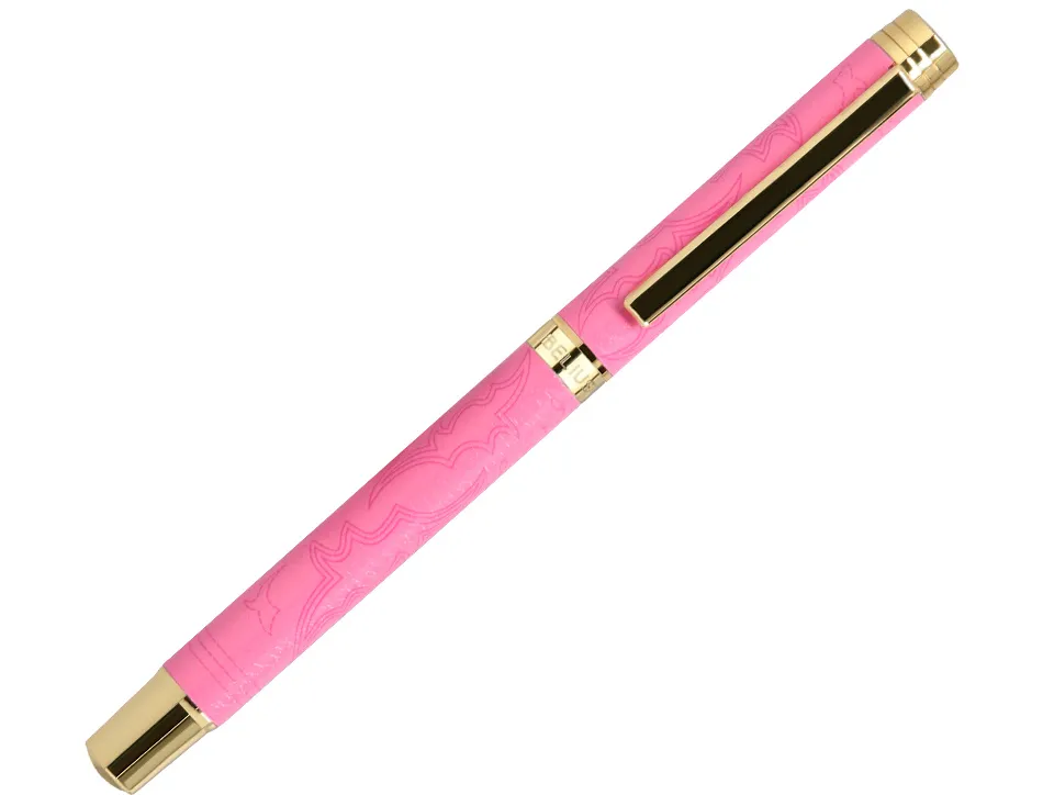 Roller belius wild west aluminium encre noire coloris rose dore boite design