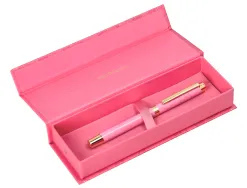 Roller belius wild west aluminium encre noire coloris rose dore boite design