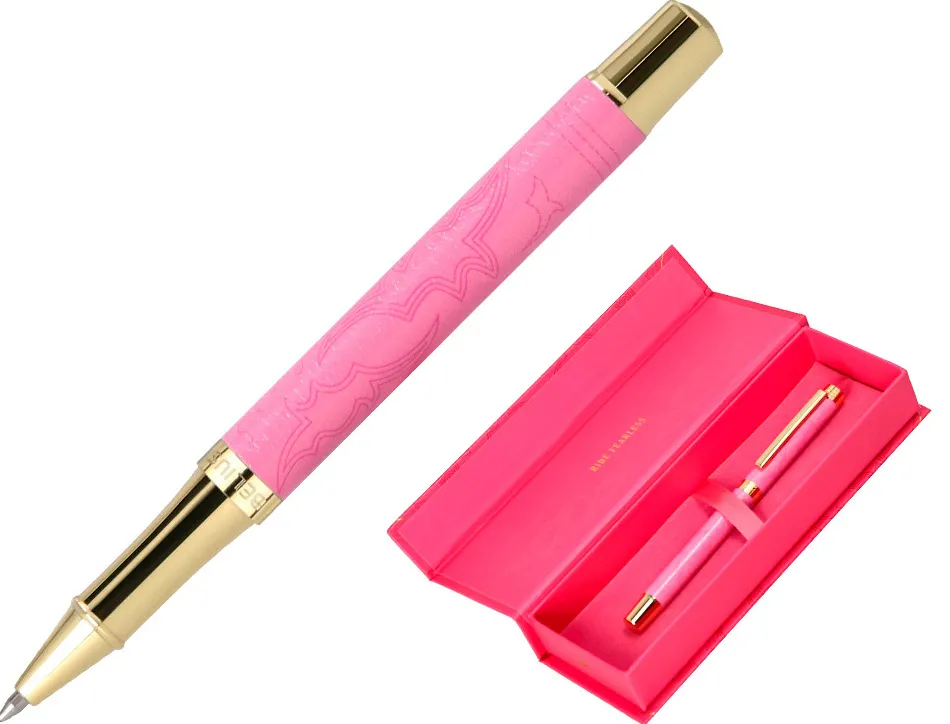 Roller belius wild west aluminium encre noire coloris rose dore boite design