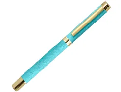 Roller belius wild west aluminium encre noire coloris bleu turquoise boite design