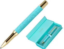 Roller belius wild west aluminium encre noire coloris bleu turquoise boite design