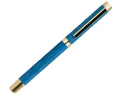 Roller belius wild west aluminium encre noire coloris bleu marine dore boite design