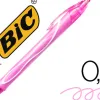 Roller bic gelocity quick dry encre gel pointe 0.7mm coloris rose