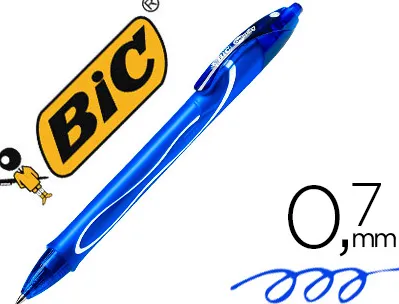 Roller bic gelocity quick dry écriture moyenne 0.5mm séchage rapide encre gel coloris bleu