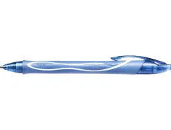 Roller bic gelocity quick dry encre gel pointe 0.7mm coloris bleu turquoise
