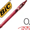 Roller bic gelocity quick dry écriture moyenne 0.5mm séchage rapide encre gel coloris rouge