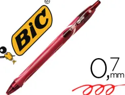 Roller bic gelocity quick dry écriture moyenne 0.5mm séchage rapide encre gel coloris rouge