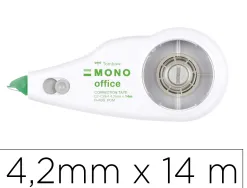 Roller correcteur tombow mono office rechargeable frontal 4,2mmx14m boite carton