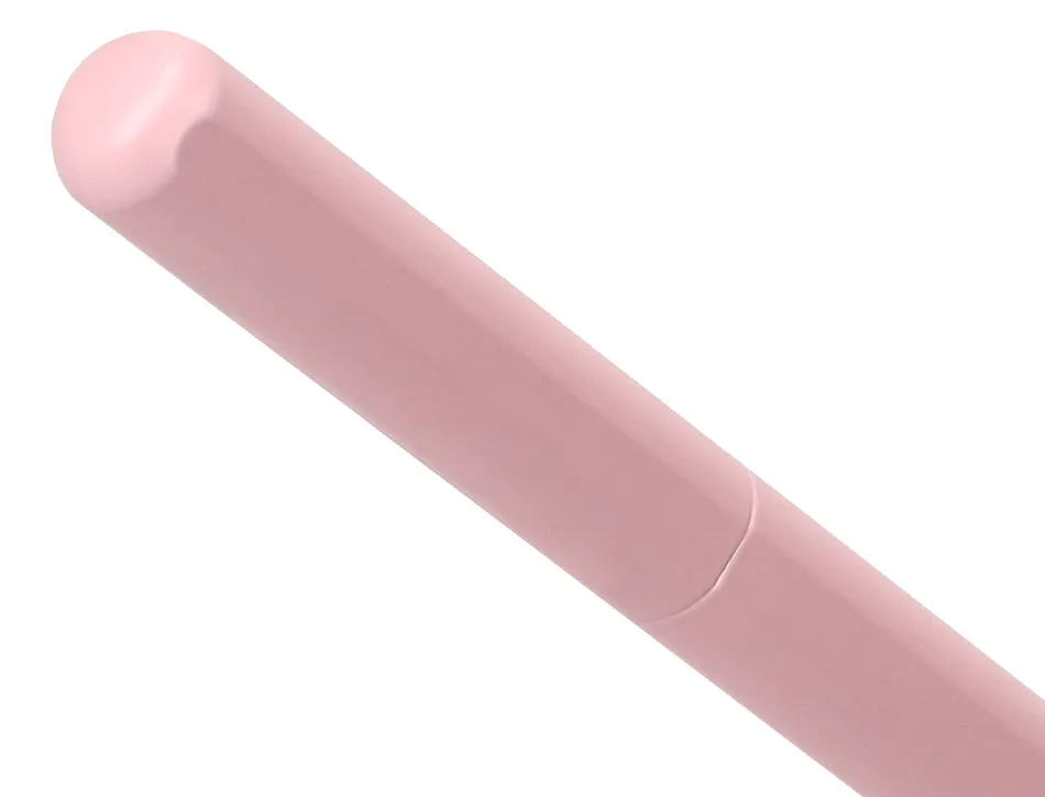 Roller et etui en simili cuir belius space b monochrome sans agrafe encre bleue coloris rose dans coffret cadeau