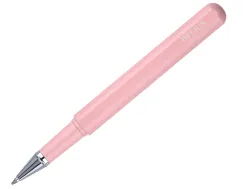 Roller et etui en simili cuir belius space b monochrome sans agrafe encre bleue coloris rose dans coffret cadeau