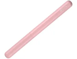 Roller et etui en simili cuir belius space b monochrome sans agrafe encre bleue coloris rose dans coffret cadeau