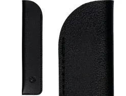 Roller et etui en simili cuir belius space b monochrome sans agrafe encre bleue coloris noir dans coffret cadeau