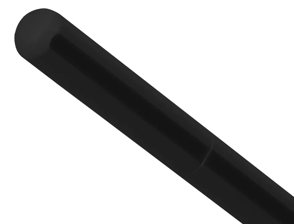 Roller et etui en simili cuir belius space b monochrome sans agrafe encre bleue coloris noir dans coffret cadeau