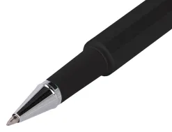 Roller et etui en simili cuir belius space b monochrome sans agrafe encre bleue coloris noir dans coffret cadeau