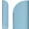 Roller et etui en simili cuir belius space b monochrome sans agrafe encre noire coloris bleu dans coffret cadeau