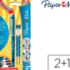 Roller paper mate replay premium encre effaçable 2 recharges bleues offertes blister