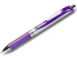 Roller pentel energel retractable rechargeable pointe metal fine 0,7mm clip metal coloris violet