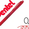 Roller pentel energel rétractable rechargeable pointe métal 0.7mm rouge