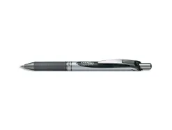 Roller pentel energel rétractable pointe moyenne 0.7mm rechargeable clip métal coloris noir