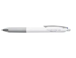 Roller pentel floatune retractable double bille pointe moyenne 0,8mm encre bleue corps blanc