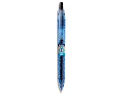Roller pilot b2p gel écriture moyenne 0.7mm corps plastique recyclé translucide rechargeable coloris noir