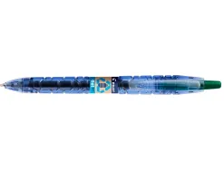 Roller pilot b2p gel écriture moyenne 0.7mm corps plastique recyclé translucide rechargeable coloris vert