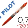 Roller pilot frixion ball clicker edition limitee naruto encre gel pointe moyenne coloris rouge