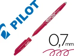 Roller pilot frixion ball pointe moyenne 0,7mm encre gel thermosensible effaçable rechargeable coloris rouge-bordeaux
