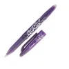 Roller pilot frixion ball écriture moyenne 0.5mm encre effaçable grip préhension rechargeable gomme sertie violet