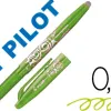 Roller pilot frixion ball écriture moyenne 0.5mm encre effaçable grip préhension rechargeable gomme sertie vert pomme