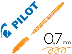 Roller pilot frixion ball encre gel pointe moyenne coloris orange abricot