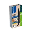 Roller pilot frixion ball plus green pack encre gel noire effacable retractable pointe moyenne 10 unites + 10