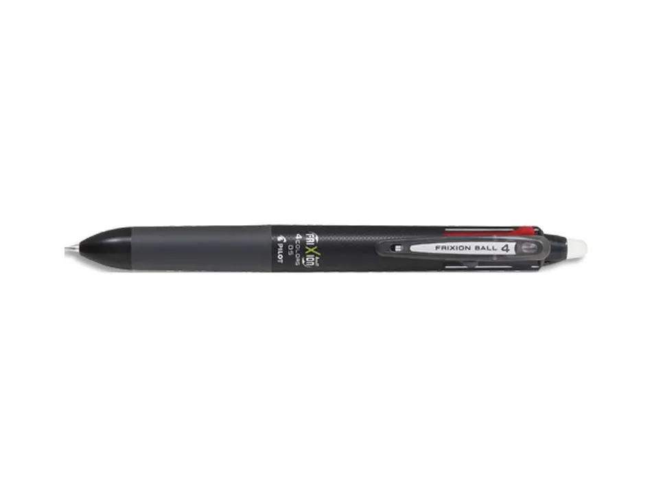 Roller pilot frixion ball 4 colors encre gel pointe fine coloris noir