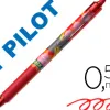 Roller pilot frixion ball clicker 0.7 mika édition limitée éclair écriture moyenne 0.5mm encre rouge effaçable