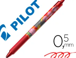 Roller pilot frixion ball clicker 0.7 mika édition limitée éclair écriture moyenne 0.5mm encre rouge effaçable