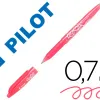 Roller pilot frixion ball encre gel pointe moyenne coloris rose corail