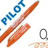 Roller pilot frixion ball écriture moyenne 0.5mm encre effaçable grip préhension rechargeable gomme sertie orange