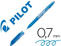 Roller pilot frixion ball encre gel pointe moyenne coloris bleu ciel