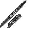 Roller pilot frixion ball écriture moyenne 0.7mm encre effaçable grip préhension rechargeable gomme sertie coloris noir