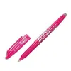 Roller pilot frixion ball écriture moyenne 0.5mm encre effaçable grip préhension rechargeable gomme sertie coloris rose