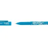 Roller pilot frixion ball écriture moyenne 0.5mm encre effaçable grip préhension rechargeable gomme sertie turquoise