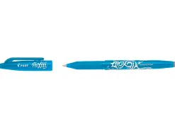 Roller pilot frixion ball écriture moyenne 0.5mm encre effaçable grip préhension rechargeable gomme sertie turquoise