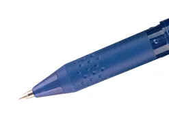 Roller pilot frixion ball écriture moyenne 0.7mm encre effaçable grip préhension rechargeable gomme sertie coloris bleu