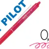 Roller pilot frixion clicker écriture moyenne 0.35mm encre effaçable gomme sertie grip prehensio rechargeable rose