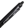 Roller pilot frixion clicker écriture moyenne 0.35mm encre effaçable gomme sertie grip prehension rechargeable noir
