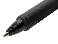 Roller pilot frixion clicker écriture moyenne 0.35mm encre effaçable gomme sertie grip prehension rechargeable noir