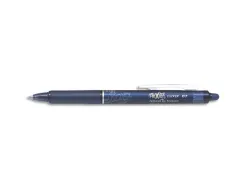 Roller pilot frixion clicker écriture moyenne 0.35mm encre effaçable gomme sertie grip prehension rechargeable bleu nuit